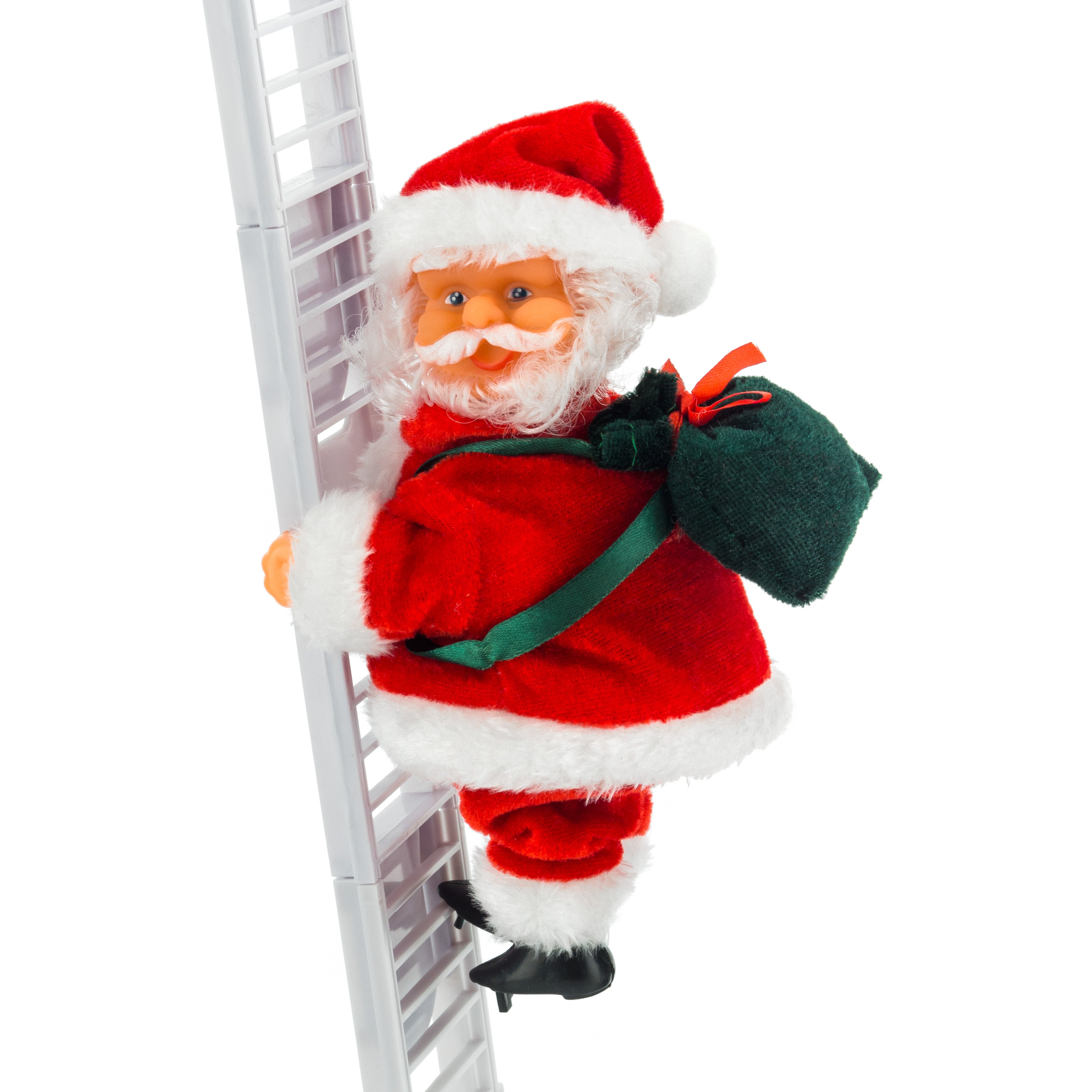Electric Climbing Ladder Santa Claus Christmas Xmas Music Figurine Party Decor Electric Climbing Ladder Santa Claus Christmas Xmas Music Figurine Party Decor